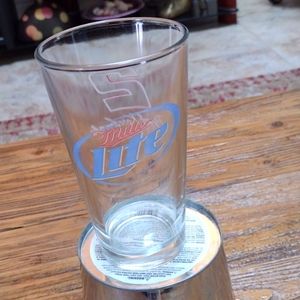 Brad keselowski beer glass Miller lite Collectible